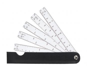 Машински линијар лепезаст LENIAR - 15 cm