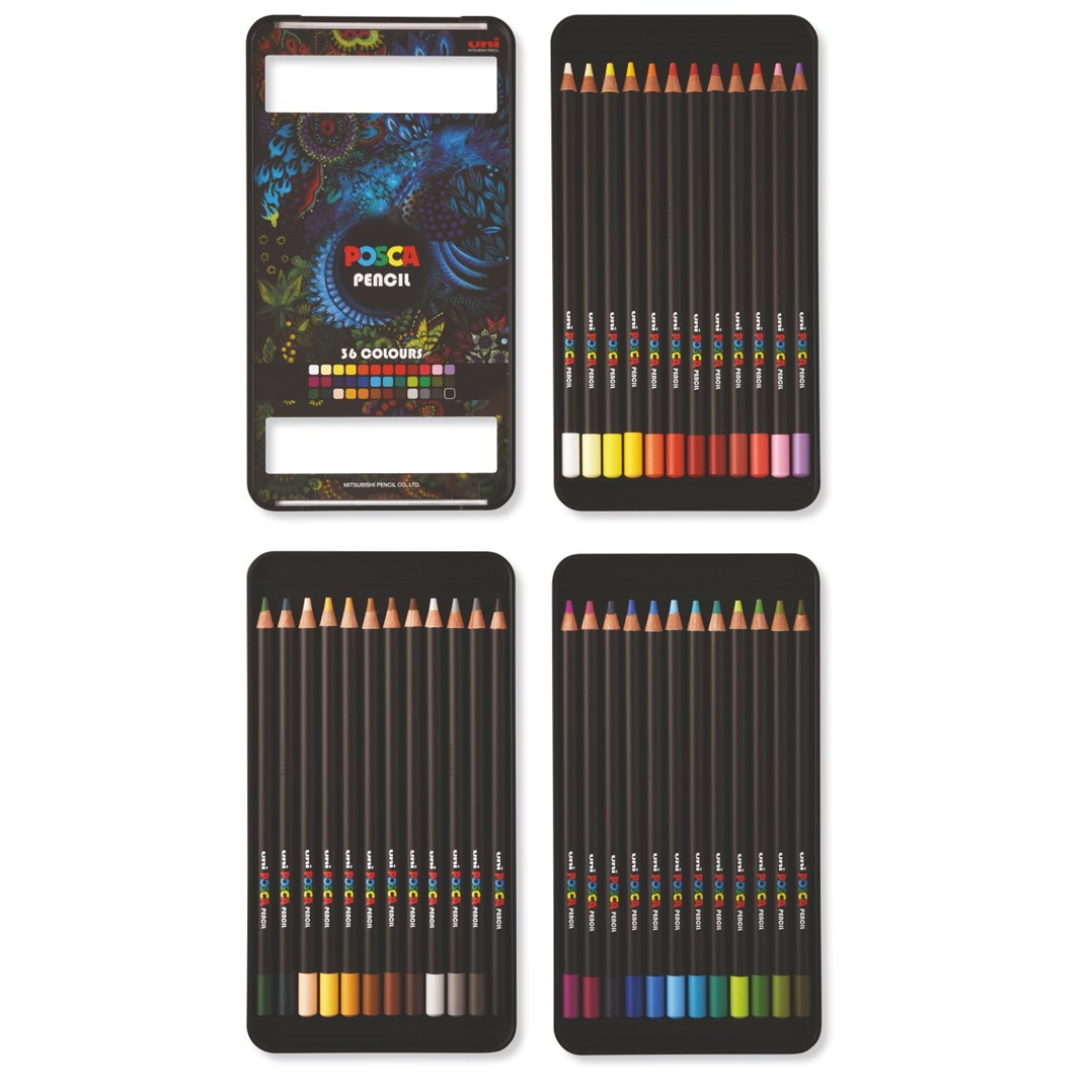Маслени пастели Posca KPE-200 36C – сет, микс од бои