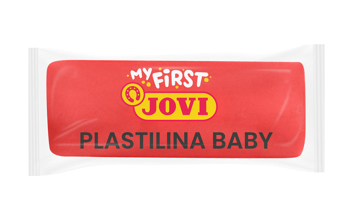 Мека природна пластелин маса JOVI My First 38 g - црвена