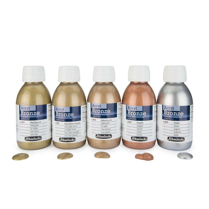 Металик бронза Acryl-Bronze Schmincke 150 ml | разни бои - 2