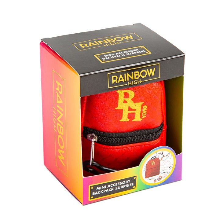 Мини ранец со додатоци RAINBOW HIGH црвена боја - 1