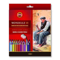 Моливи за акварел Mondeluz / 48 парчиња