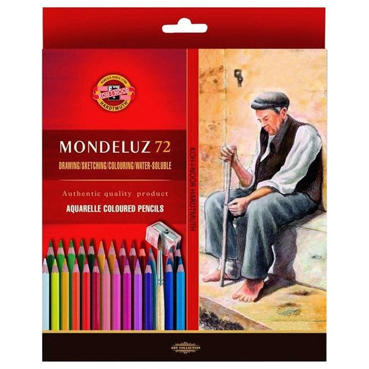 Моливи за акварел Mondeluz / 72 парчиња