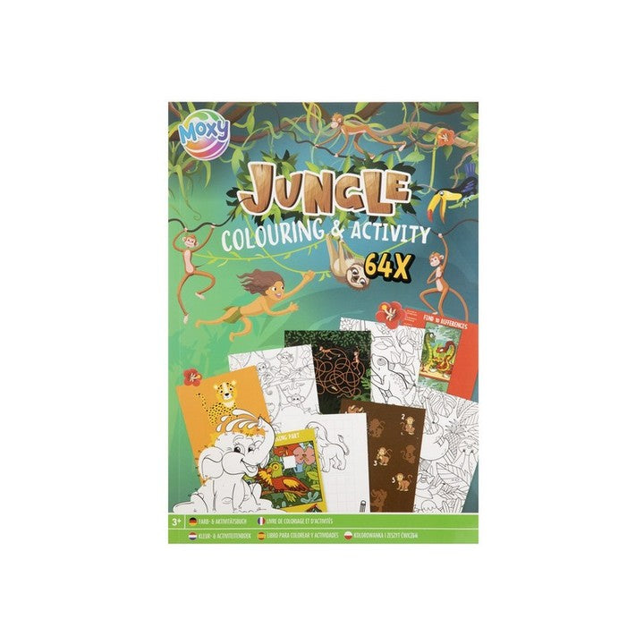 MOXY Книга со активности и боење џунгла A4 64 страници - 1