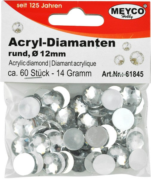 Акрилни дијаманти – 12 mm (60 ks)