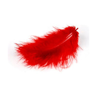 MARABU пердуви 10-12cm 17бр – červené