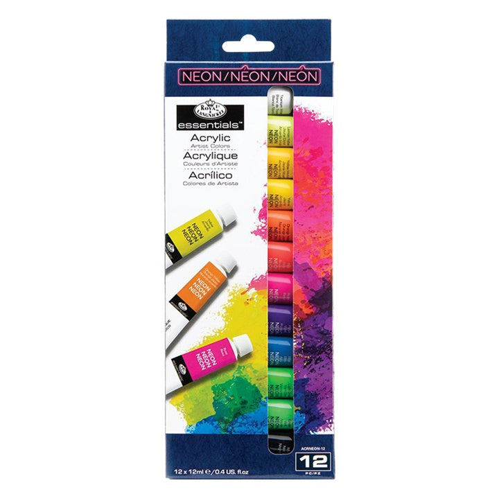 Неонски акрилни бои Royal &amp; Langnickel 12 x 12 ml - 1