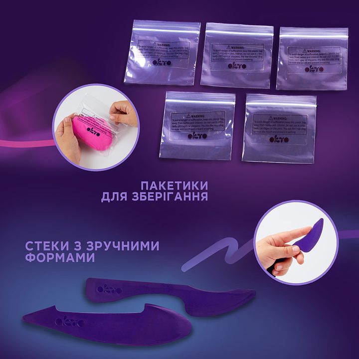 OKTO креативен сет од самозацврстувачки 18 нијанси - 4