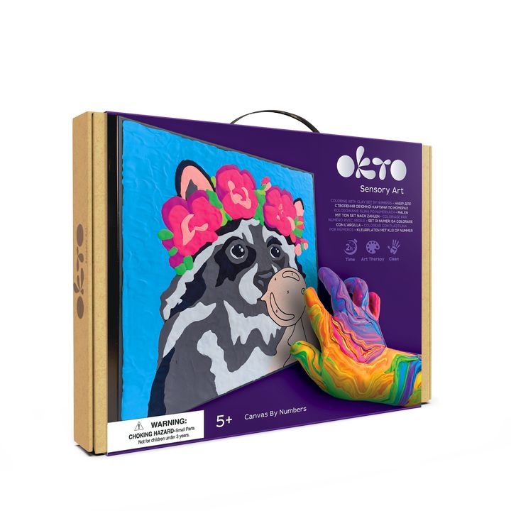 OKTO само-стврднувачко сликарство 30 x 30 cm Мече - 1