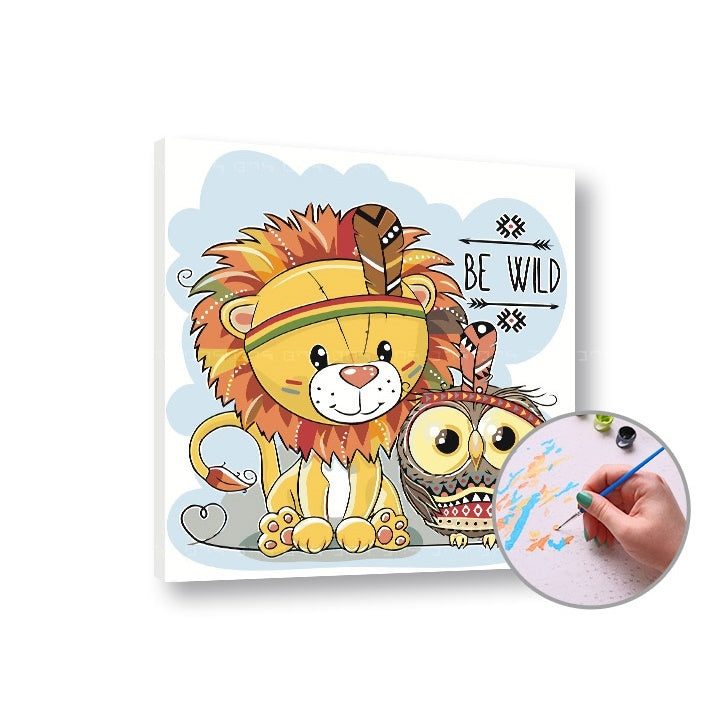 Paint by Numbers Lion - Ниска тешкотија - 1