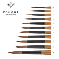 PanArt 1101 тркалезна четка за акварел со боја на сабел - 2