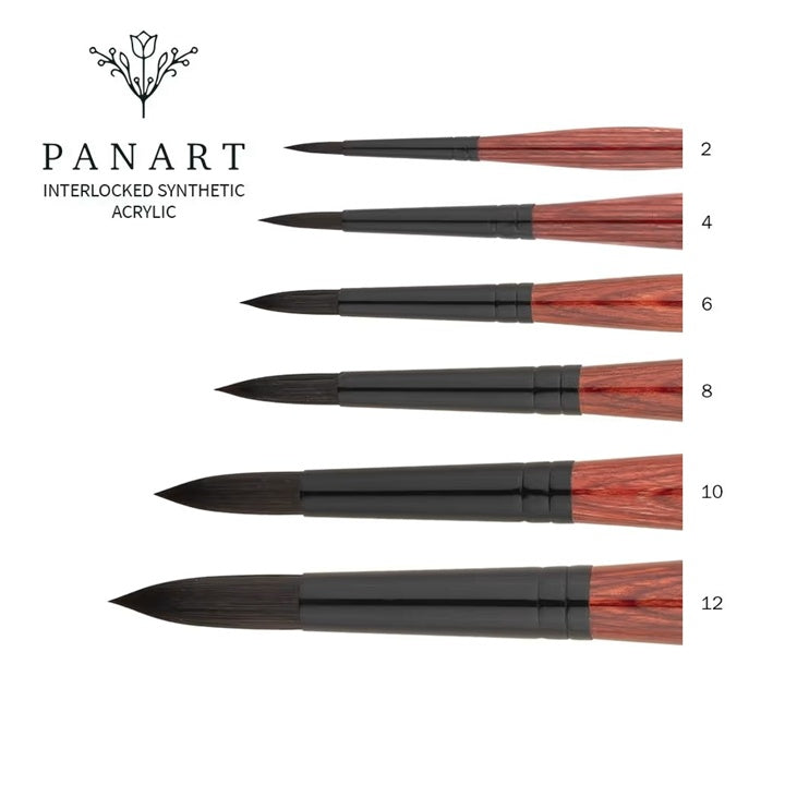 PanArt 3302 тркалезна акрилна четка - 2