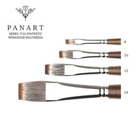PanArt 7721 Рамна четка - Синтетички влакна од мангуста