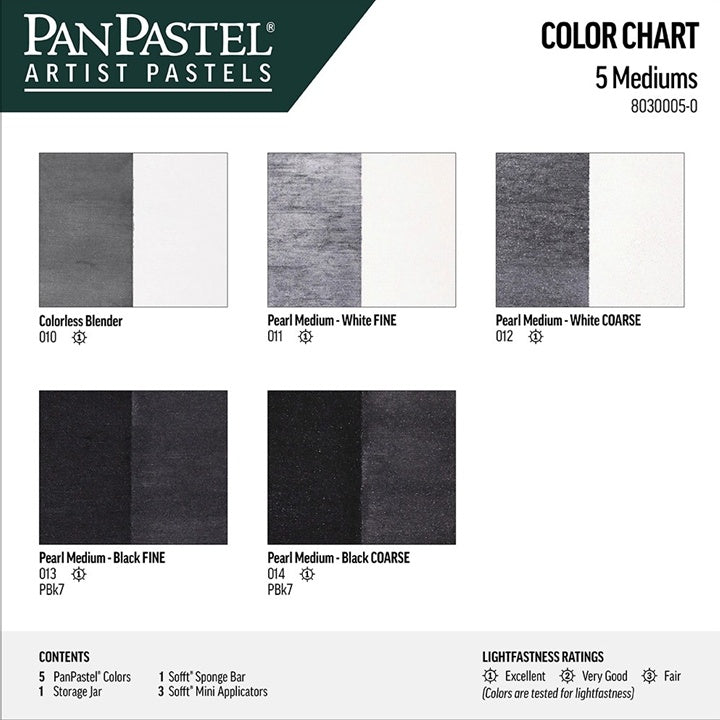 PanPastel златен пастел медиа сет - 5 парчиња - 2