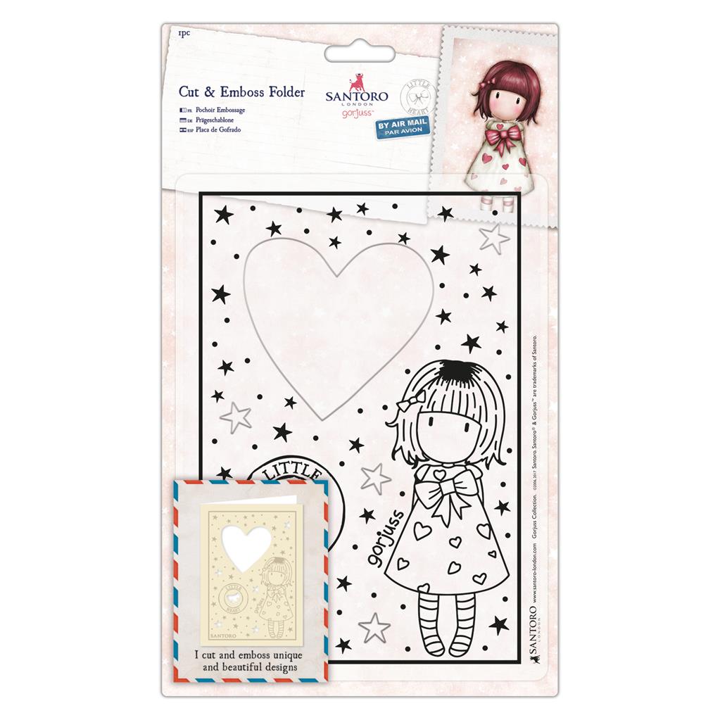 Папка за релјеф DOCRAFTS Santoro Gorjuss срце 15 x 21 cm
