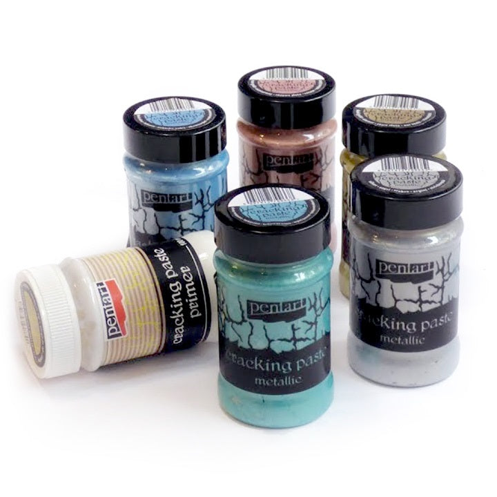 Паста со ефект на пукнатини металик Pentart 100 ml - 1