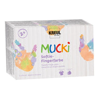 Пастелни детски бои за прсти MUCKI / сет 6 x 150 ml - 4