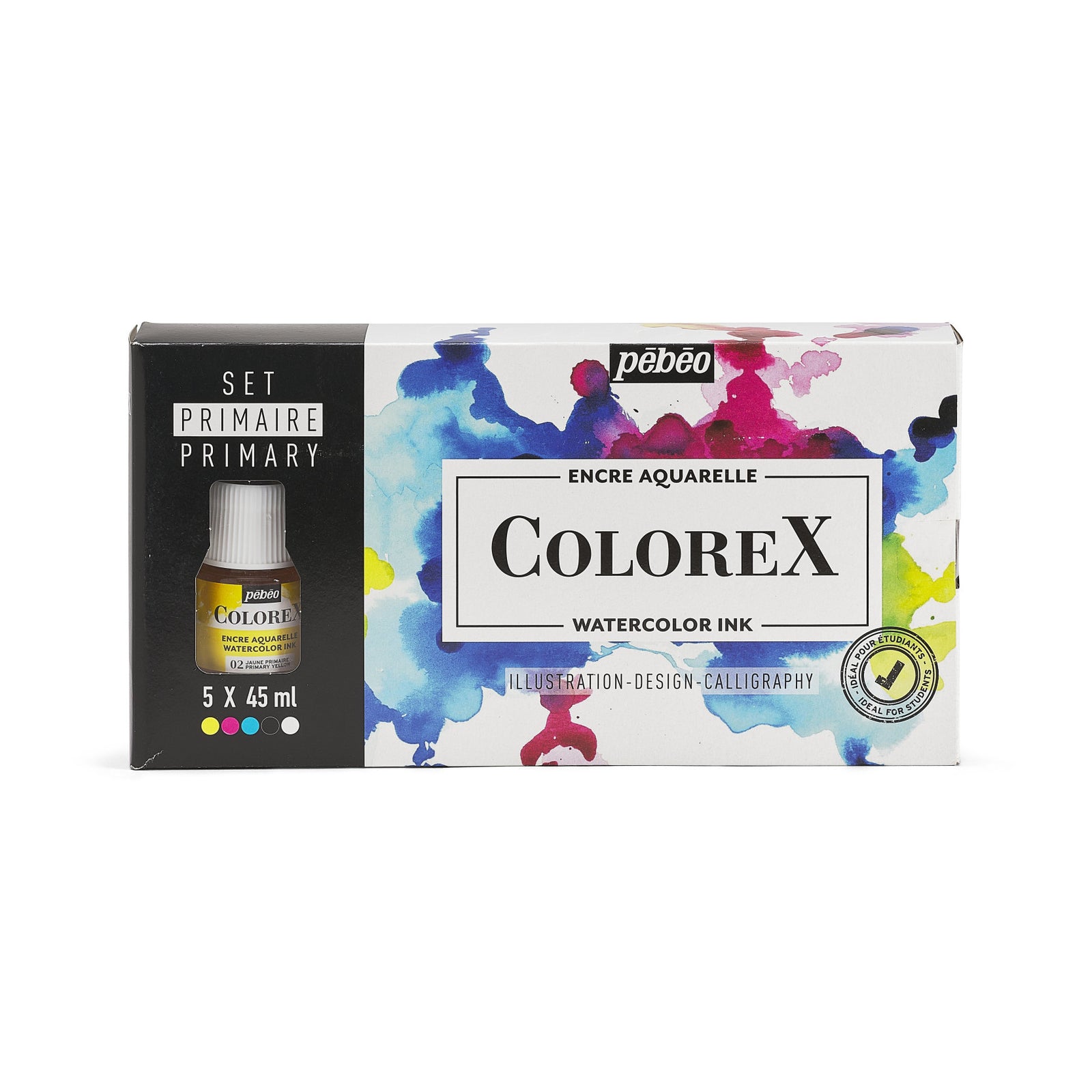Pebeo Colorex сет акварелни мастила 5 x 45 ml