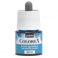 Pebeo Colorex течен акварел 45 ml – Цијан
