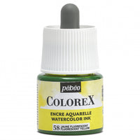 Pebeo Colorex течен акварел 45 ml – Флуоресцентно жолта