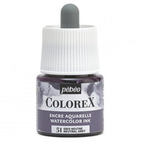 Pebeo Colorex течен акварел 45 ml – Неутрално сива