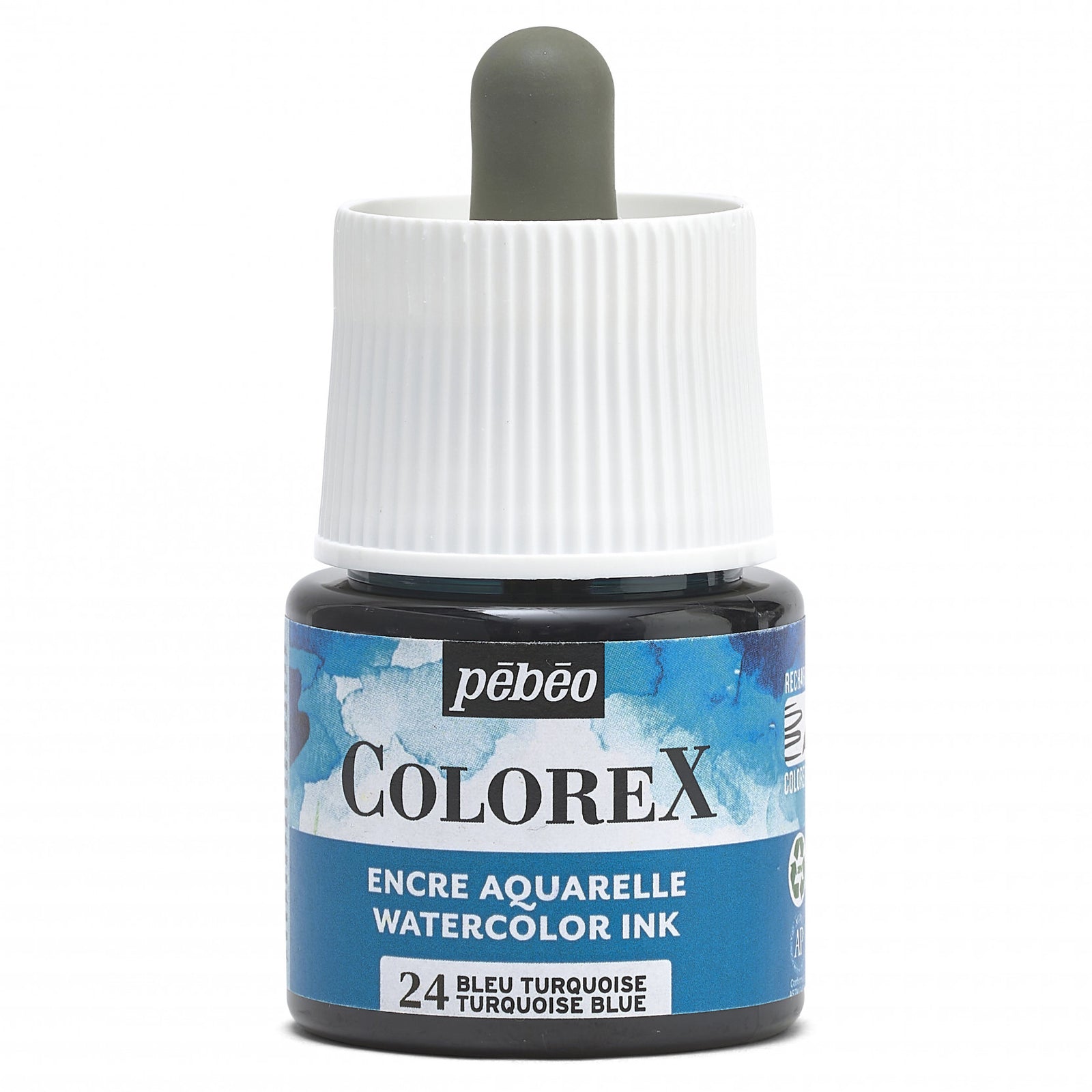 Pebeo Colorex течен акварел 45 ml – Тиркизно сина