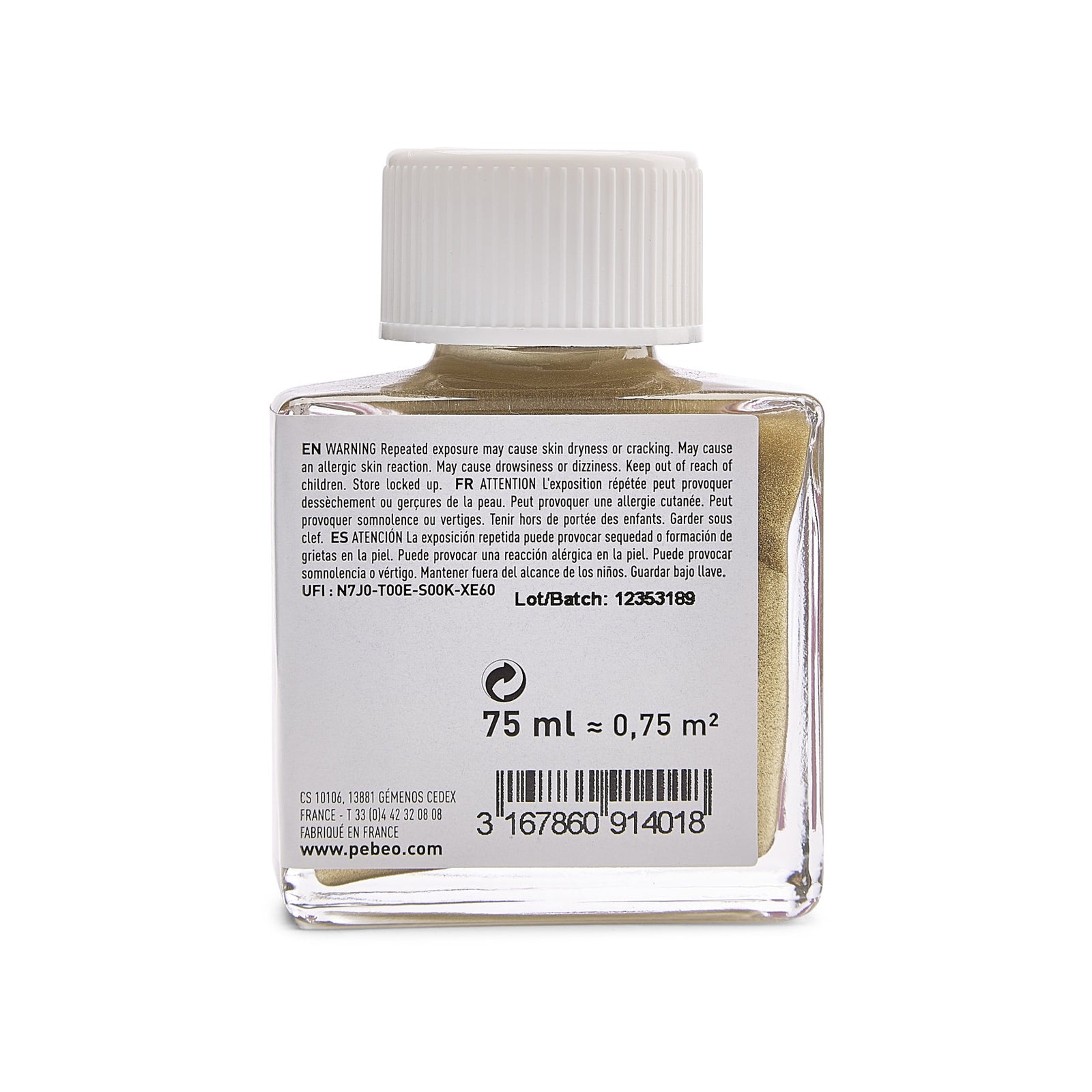 Декоративна акрилна боја Pebeo Deco сјајна 75 ml - златна