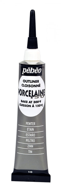 Pebeo Porcelaine 150 релјефна контура за порцелан 20 ml – Калај