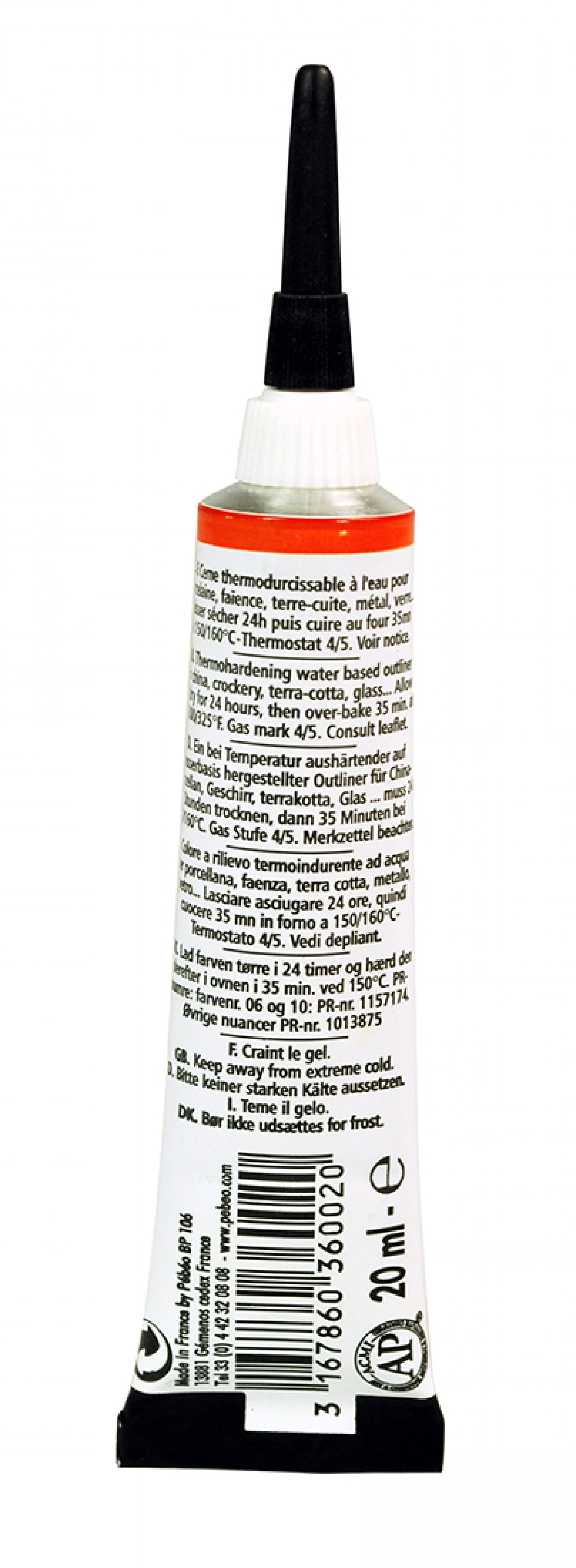 Pebeo Porcelaine 150 релјефна контура за порцелан 20 ml