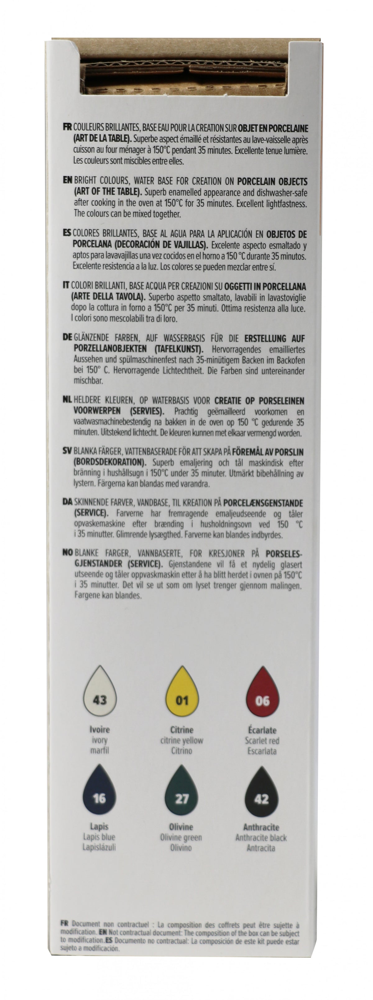 PEBEO Porcelaine 150 сет бои за порцелан 6 x 20 ml