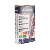Pebeo Setacolor сет покривни бои за текстил 12 x 20 ml