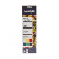 Pebeo Setacolor сет покривни бои за текстил 6 x 20 ml