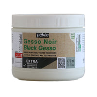 Pebeo Studio Acrylics црн акрилен гесо прајмер 475 ml