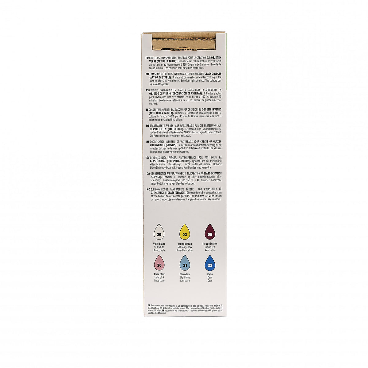 Pebeo Vitrea 160 сет бои за стакло 6 x 20 ml