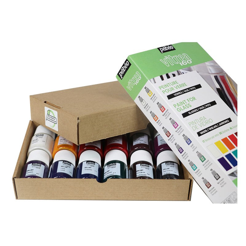 PEBEO Vitrea 160 сет бои за стакло 12 x 20 ml