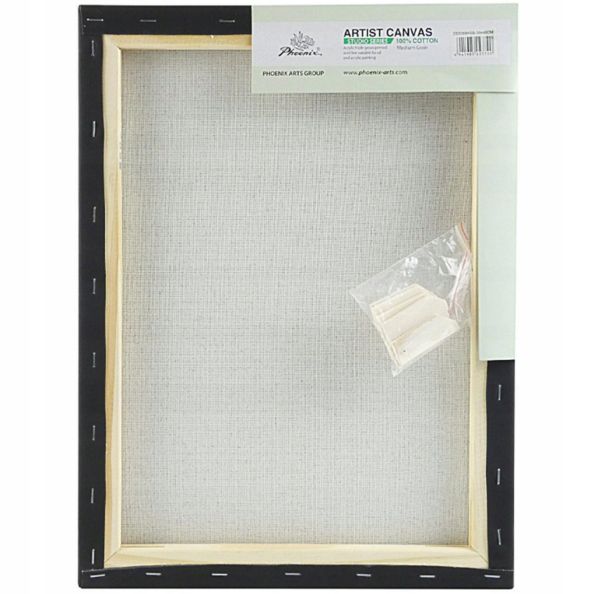 Phoenix сликарско платно на рамка, црно, 260 g/m² | 20 x 30 до 50 x 70 cm
