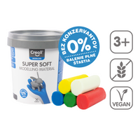 Пластелин Creall Super soft 5 × 90 g во кантичка, микс бои