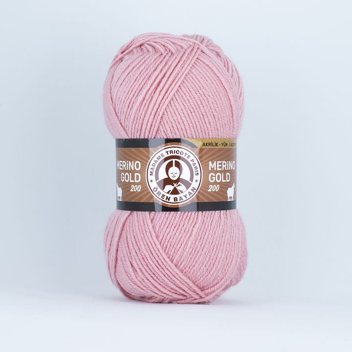 Merino Gold Batik 200 Mehrfarbiges Garn – 001 Lachsrosa