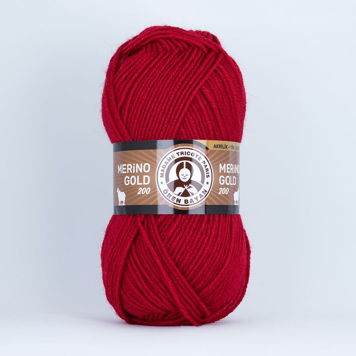 Merino Gold Batik 200 Mehrfarbiges Garn – 033 Rot
