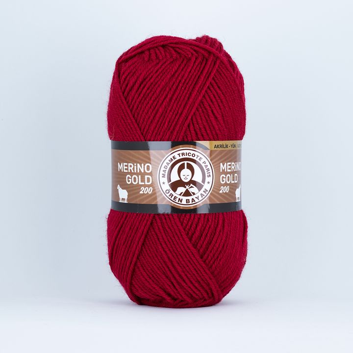 Merino Gold Batik 200 Mehrfarbiges Garn – 034 Rot