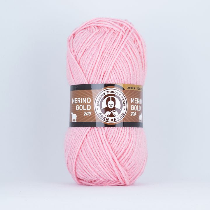 Merino Gold Batik 200 Mehrfarbiges Garn – 039 Hellrosa