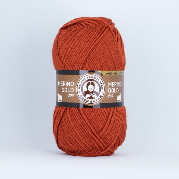 Merino Gold Batik 200 Mehrfarbiges Garn – 107 Orange