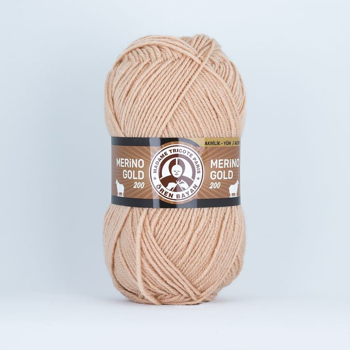 Merino Gold Batik 200 Mehrfarbiges Garn – 114 Beige