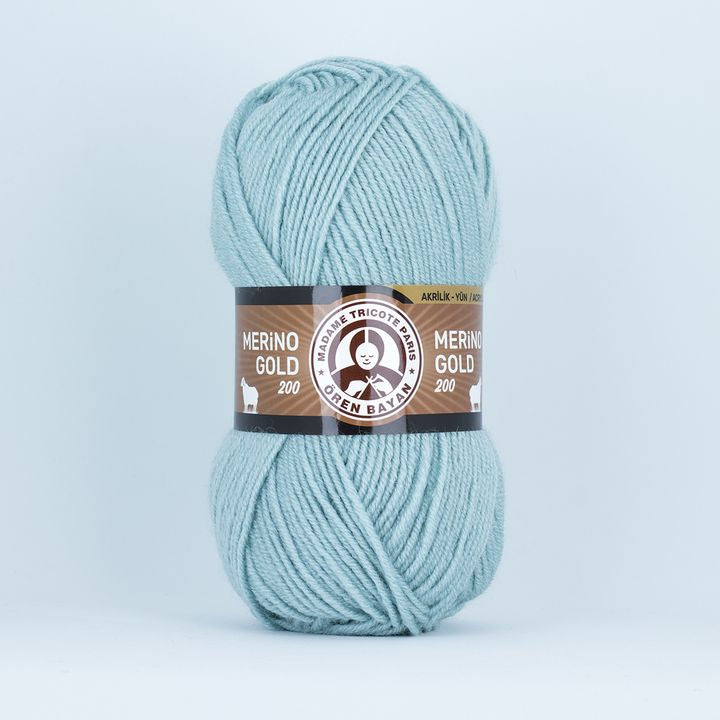 Merino Gold Batik 200 Mehrfarbiges Garn – 135 Hellblau