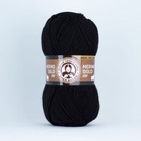 Merino Gold Batik 200 Mehrfarbiges Garn – 999 Schwarz