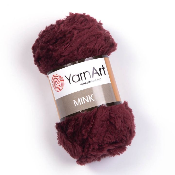 Nerz-Strickgarn von YarnArt – 339 Bordeaux