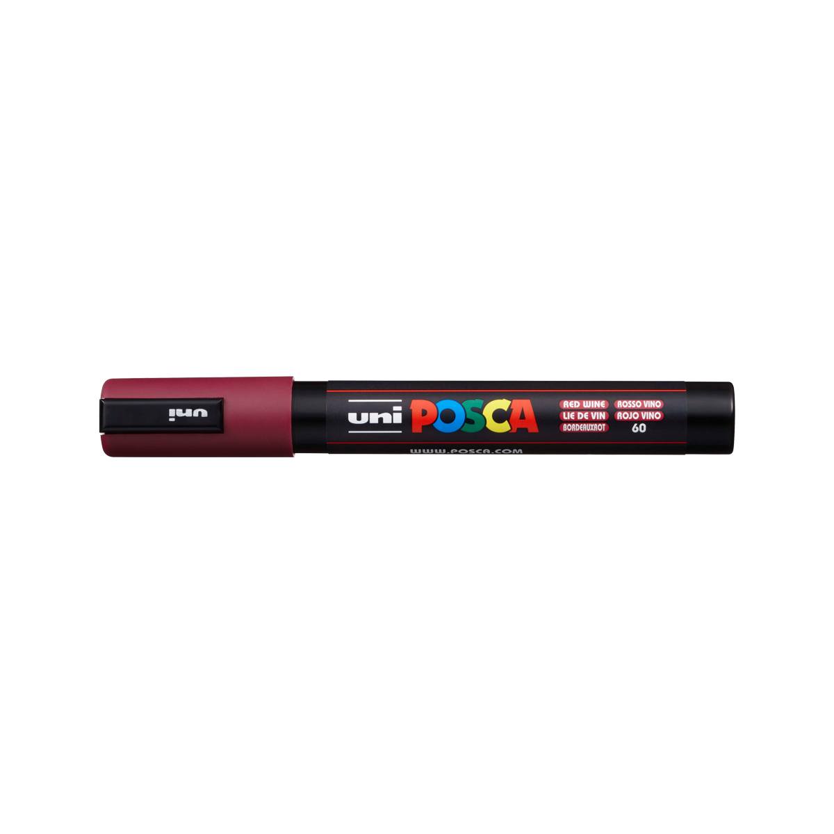 Posca маркер PC-5M, 1,8 - 2,5 mm, бордо (60)