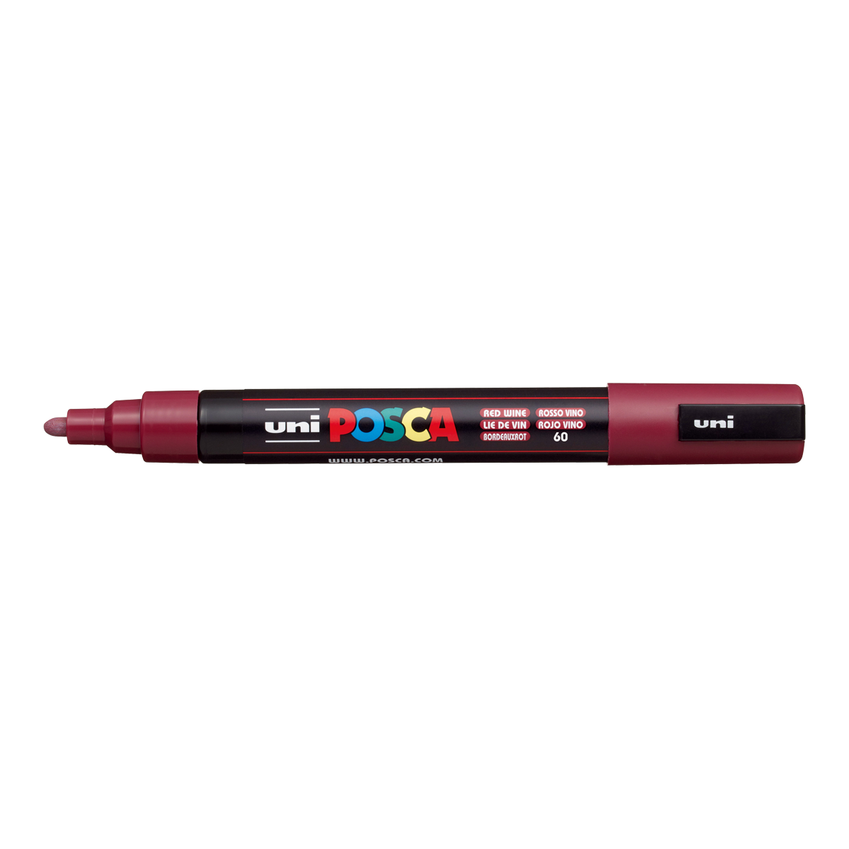 Posca маркер PC-5M, 1,8 - 2,5 mm, бордо (60)