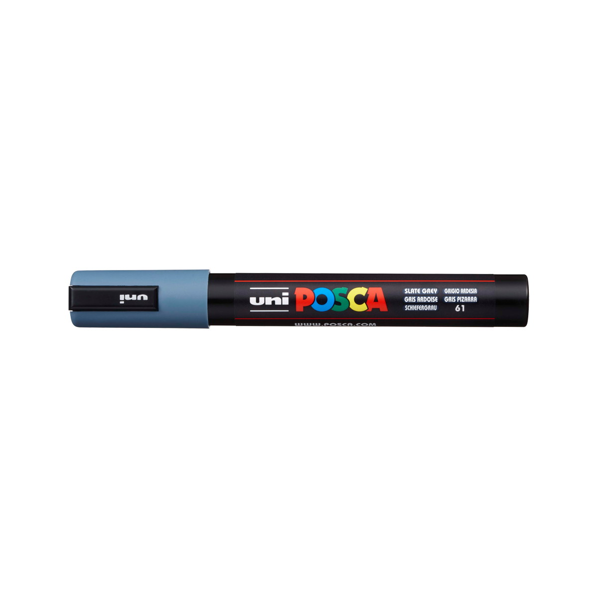 Posca маркер PC-5M, 1,8 – 2,5 mm, шкрилец сива