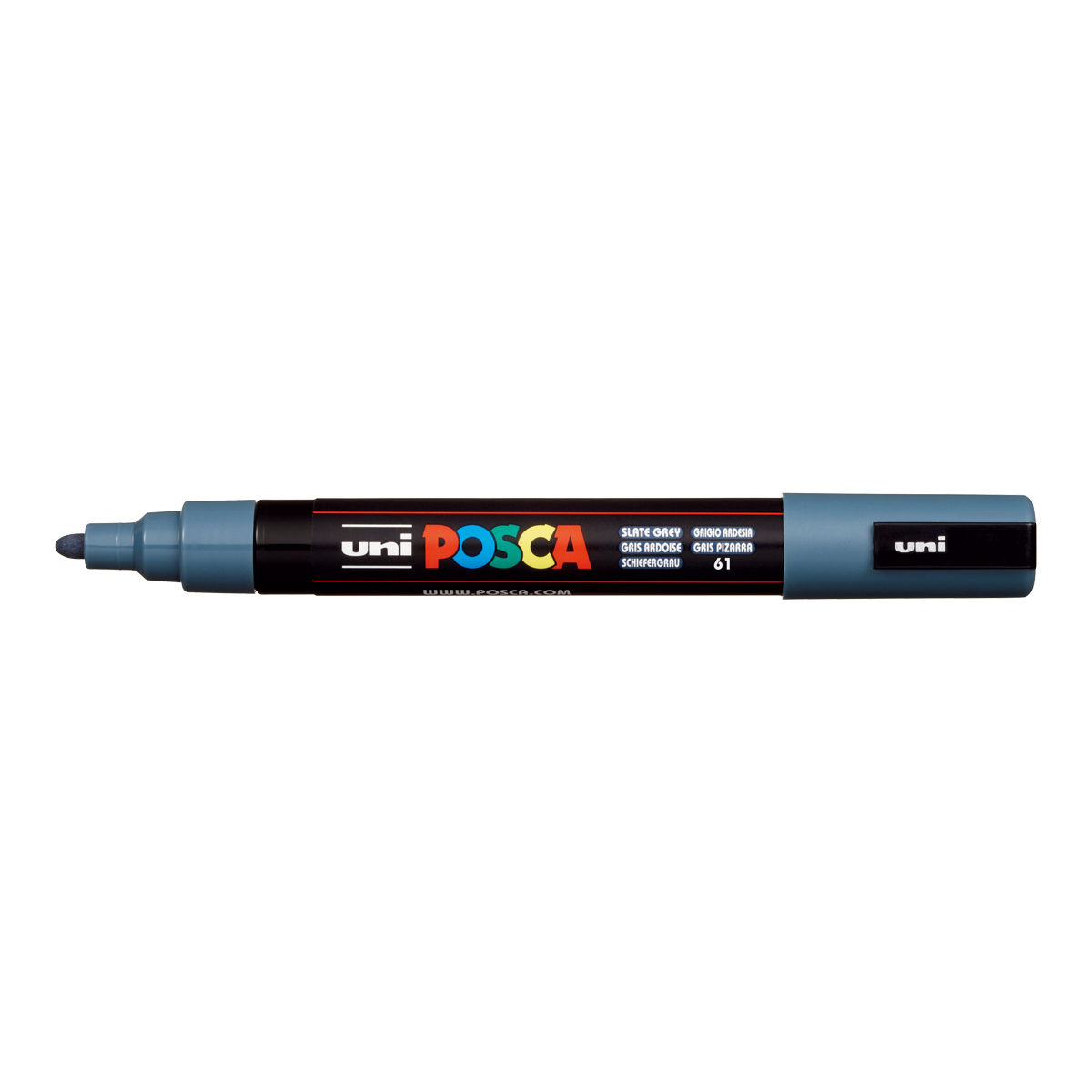 Posca маркер PC-5M, 1,8 – 2,5 mm, шкрилец сива
